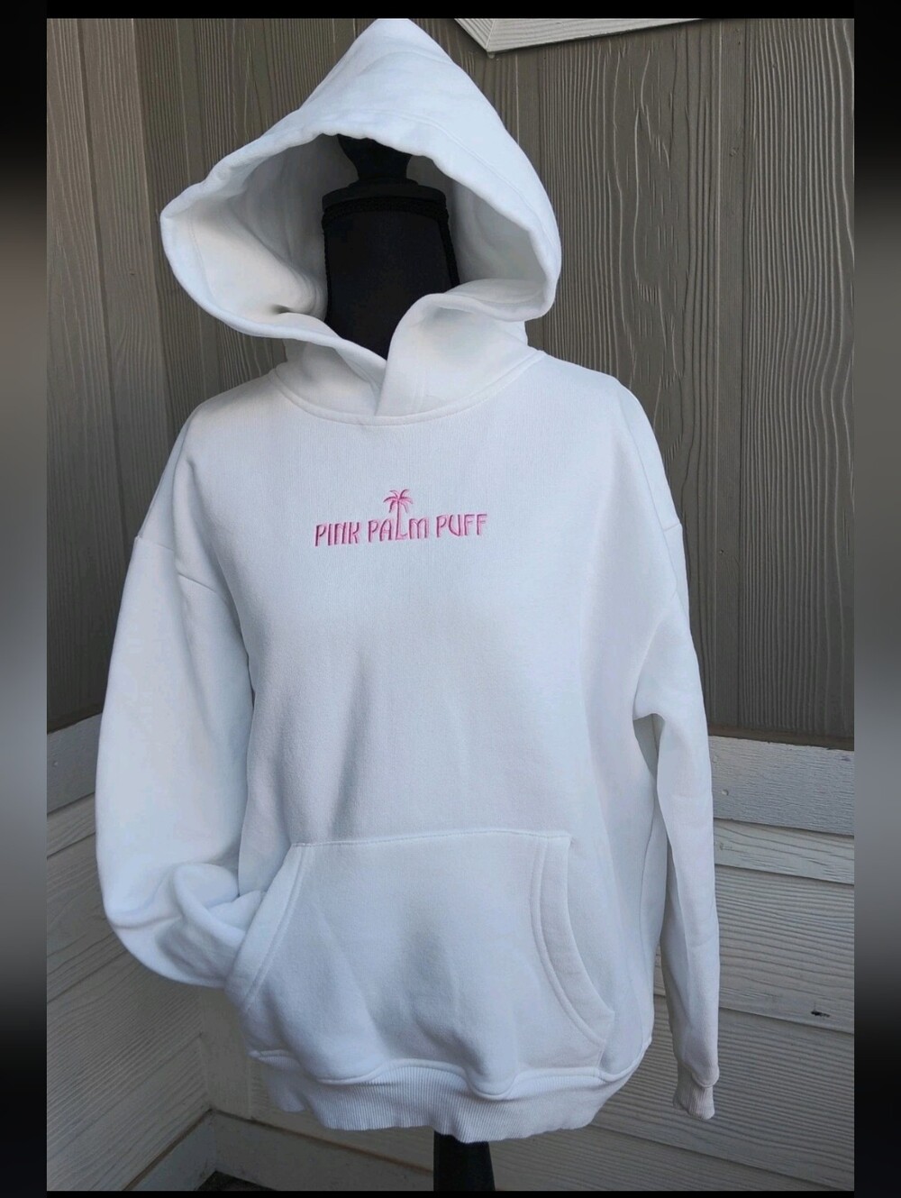 Pink Palm Puff Hoodie Size XXS